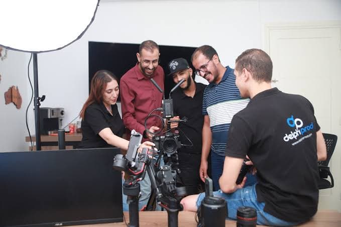 L'équipe DelphiProd en tournage